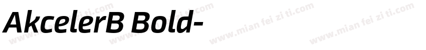 AkcelerB Bold字体转换